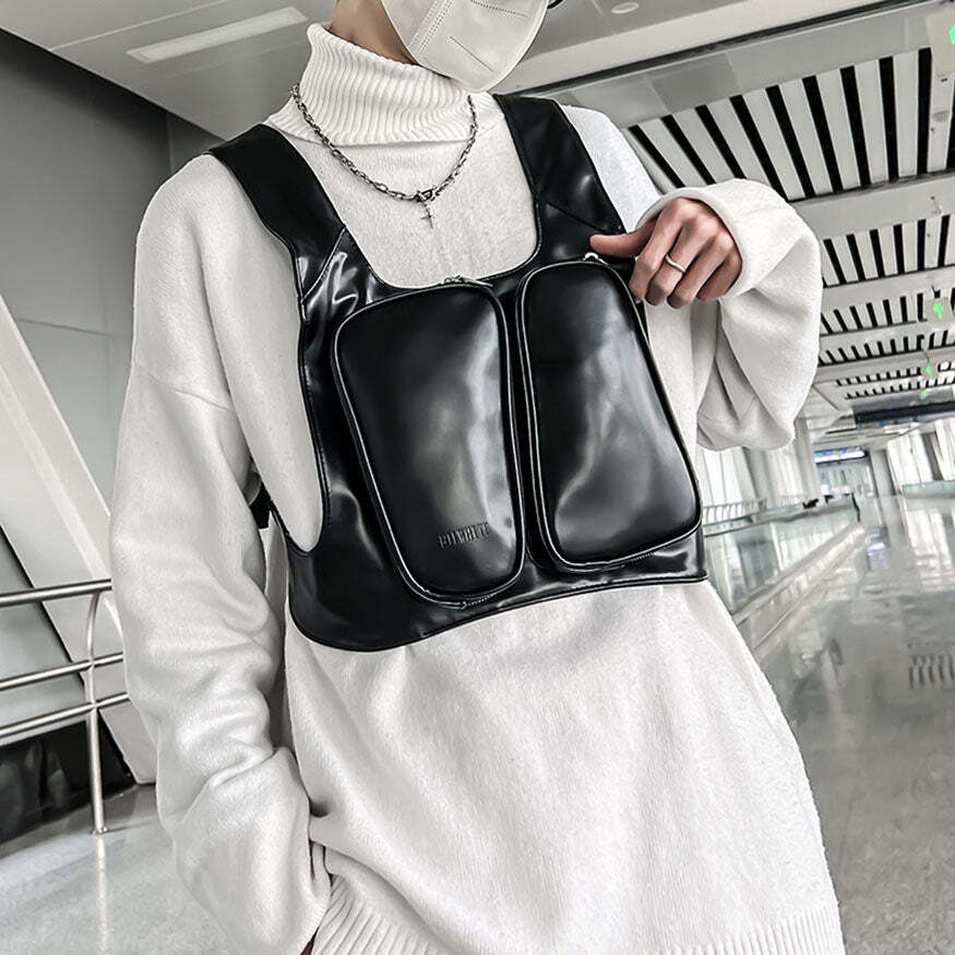 Style Core Aesthetics, New Style Trends Oluolin Stylish PU Chest Bags