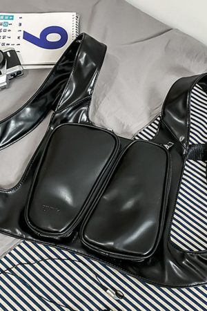 Style Core Aesthetics, New Style Trends Oluolin Stylish PU Chest Bags