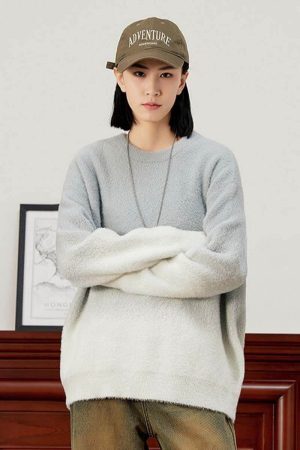 Style Core Aesthetics, New Style Trends Ombre Gradient Sweater