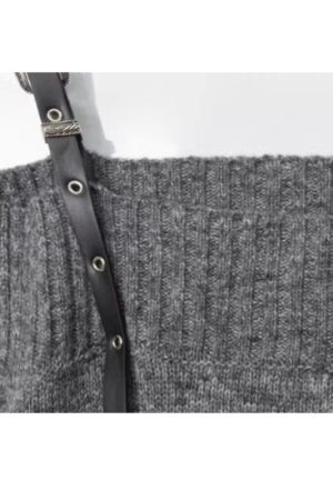 Style Core Aesthetics, New Style Trends One-Shoulder Lazy Style Loose Sweater