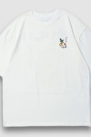 Style Core Aesthetics, New Style Trends Orange Juice Print Tee