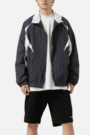 Style Core Aesthetics, New Style Trends Outdoor Color-Block Zip Jacket