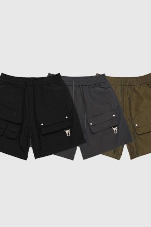 Style Core Aesthetics, New Style Trends Outdoor Solid Cargo Shorts
