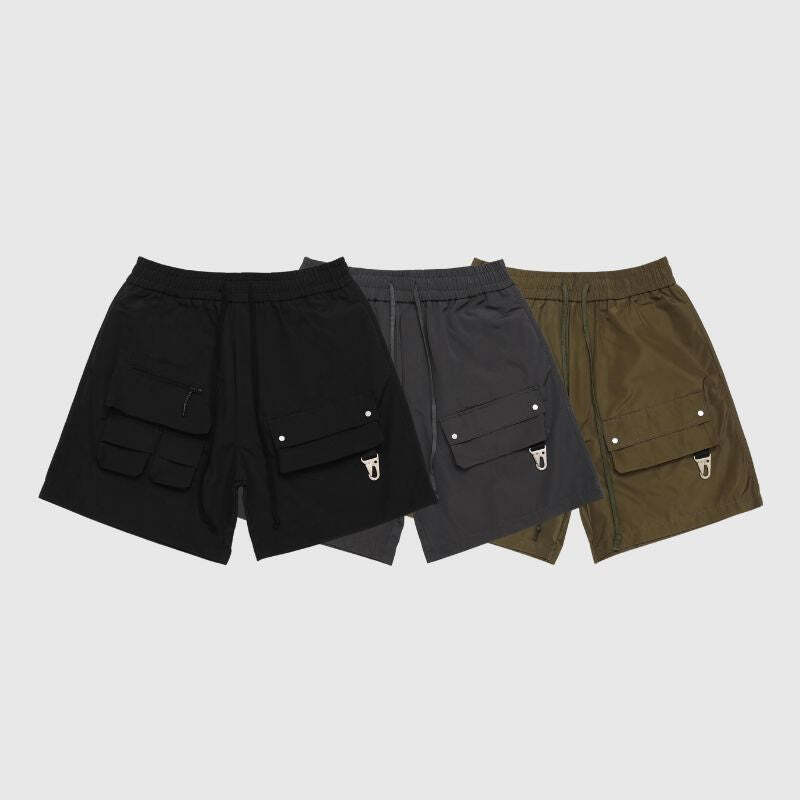Style Core Aesthetics, New Style Trends Outdoor Solid Cargo Shorts Style Core Aesthetics, New Style Trends Outdoor Solid Cargo Shorts