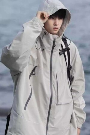 Style Core Aesthetics, New Style Trends Outdoor Windproof Hooded Jacket