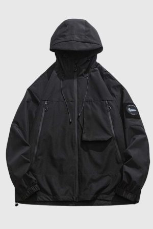 Style Core Aesthetics, New Style Trends Outdoor Windproof Hooded Jacket