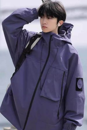 Style Core Aesthetics, New Style Trends Outdoor Windproof Hooded Jacket