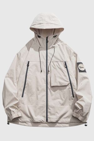 Style Core Aesthetics, New Style Trends Outdoor Windproof Hooded Jacket
