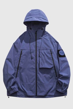 Style Core Aesthetics, New Style Trends Outdoor Windproof Hooded Jacket