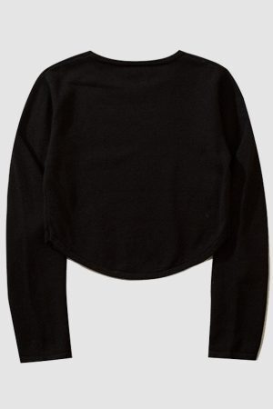 Style Core Aesthetics, New Style Trends Pacifism Letter Print Knit Crop Top