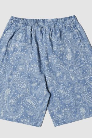 Style Core Aesthetics, New Style Trends Paisley Pattern Drawstring Shorts