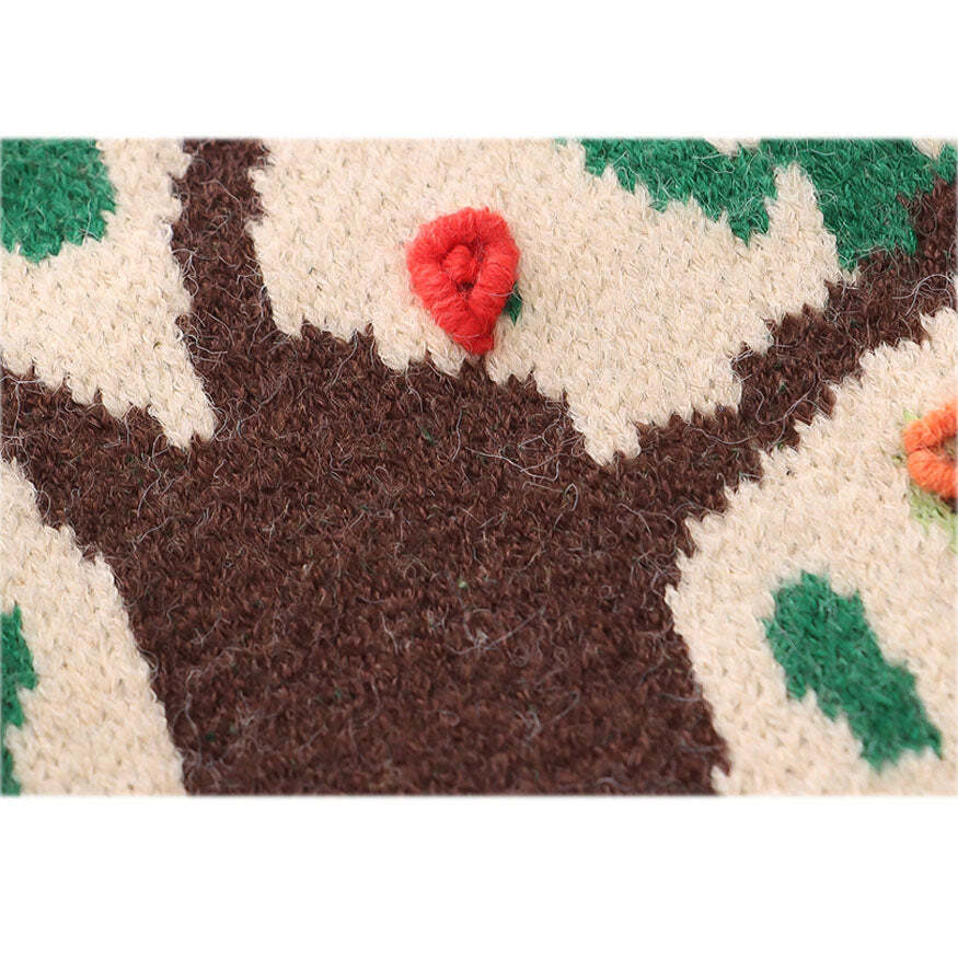 Style Core Aesthetics, New Style Trends Pastoral Illustration Vest Sweater Style Core Aesthetics, New Style Trends Pastoral Illustration Vest Sweater