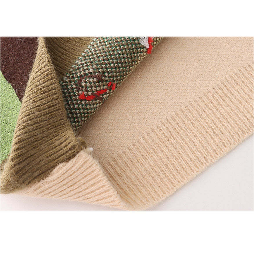 Style Core Aesthetics, New Style Trends Pastoral Illustration Vest Sweater Style Core Aesthetics, New Style Trends Pastoral Illustration Vest Sweater