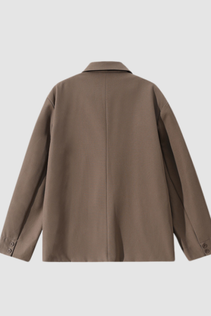 Style Core Aesthetics, New Style Trends Patch Pockets Casual Blazer