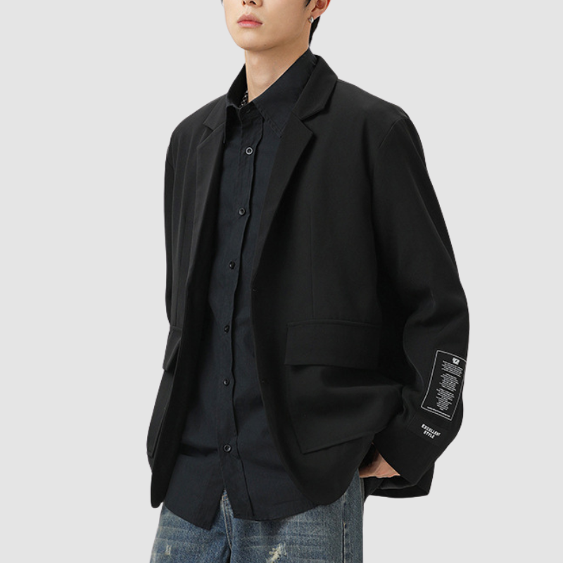 Style Core Aesthetics, New Style Trends Patch Pockets Casual Blazer Style Core Aesthetics, New Style Trends Patch Pockets Casual Blazer