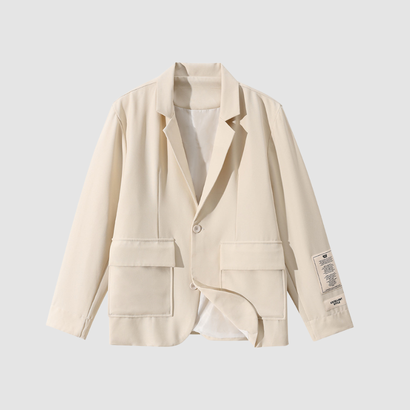 Style Core Aesthetics, New Style Trends Patch Pockets Casual Blazer Style Core Aesthetics, New Style Trends Patch Pockets Casual Blazer