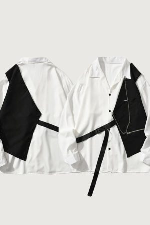 Style Core Aesthetics, New Style Trends Patch Vest Shirt