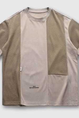 Style Core Aesthetics, New Style Trends Patchwork Casual Tee