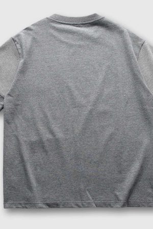 Style Core Aesthetics, New Style Trends Patchwork Casual Tee