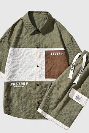 Style Core Aesthetics, New Style Trends Patchwork Corduroy Co-ord Set