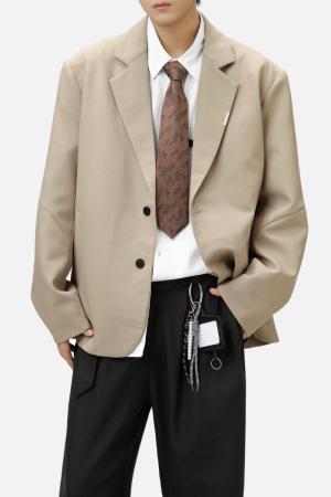 Style Core Aesthetics, New Style Trends Patchwork Design Retro Blazer