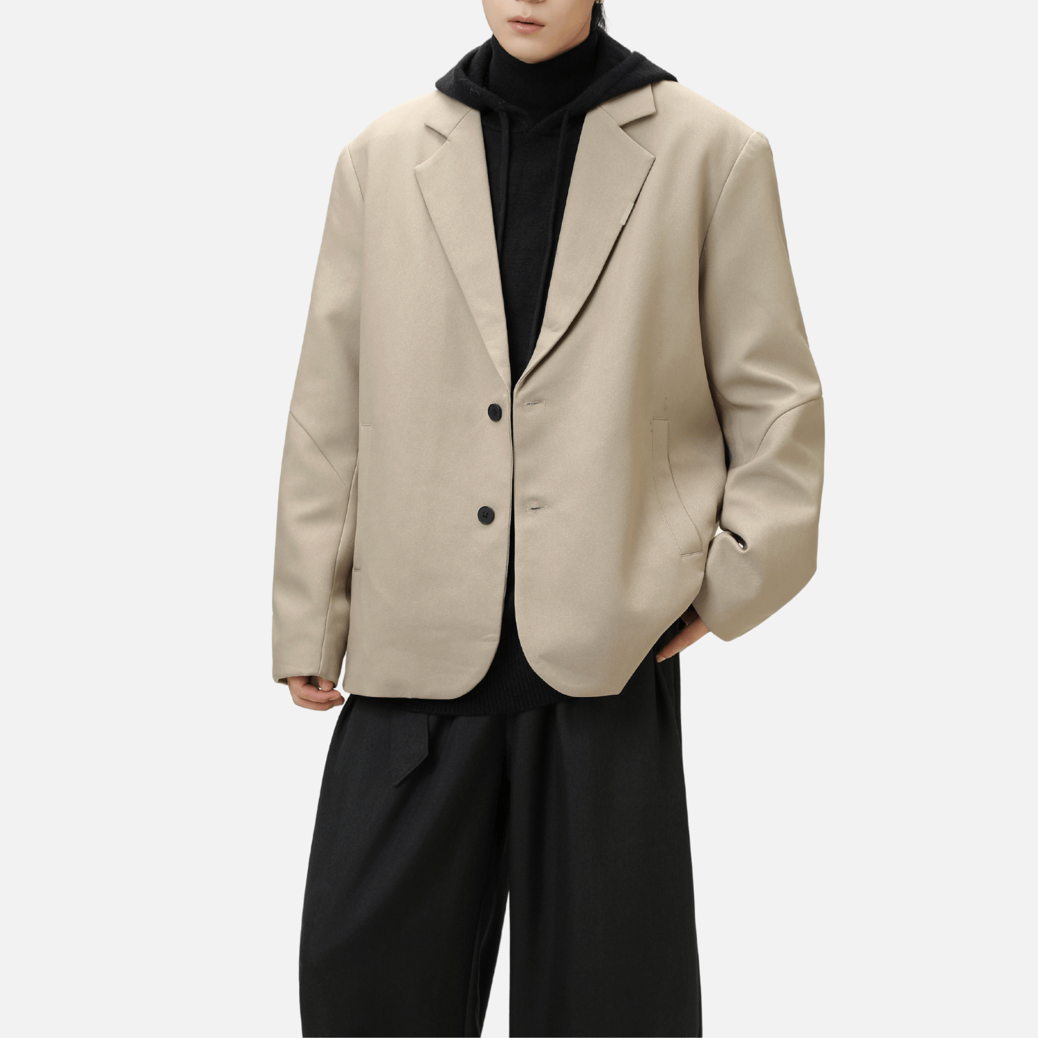 Style Core Aesthetics, New Style Trends Patchwork Design Retro Blazer Style Core Aesthetics, New Style Trends Patchwork Design Retro Blazer