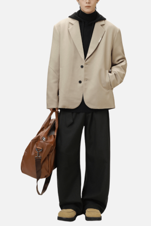 Style Core Aesthetics, New Style Trends Patchwork Design Retro Blazer