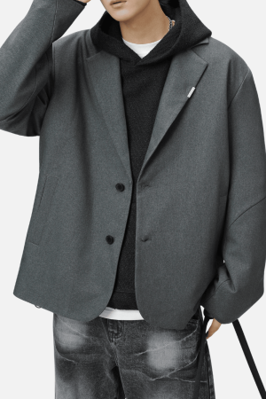 Style Core Aesthetics, New Style Trends Patchwork Design Retro Blazer