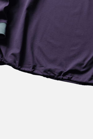 Style Core Aesthetics, New Style Trends Patchwork Drawstring Long-Sleeve Tee