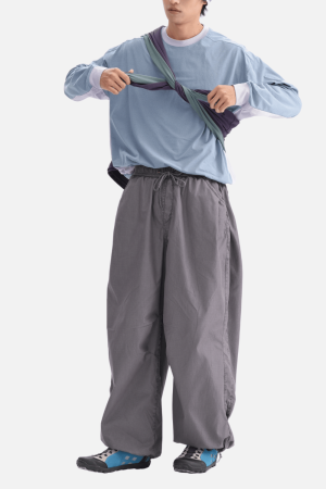 Style Core Aesthetics, New Style Trends Patchwork Drawstring Long-Sleeve Tee