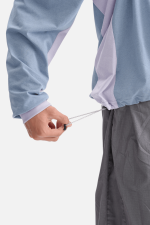 Style Core Aesthetics, New Style Trends Patchwork Drawstring Long-Sleeve Tee