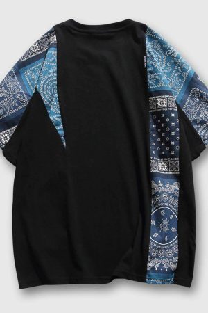 Style Core Aesthetics, New Style Trends Patchwork Kimono Cotton Shirt