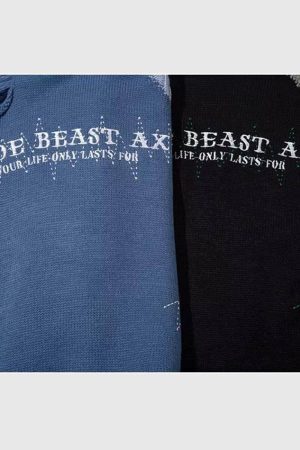 Style Core Aesthetics, New Style Trends Patchwork Knit Sweater