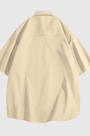 Style Core Aesthetics, New Style Trends Patchwork Pocket Cotton Shirts