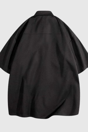 Style Core Aesthetics, New Style Trends Patchwork Pocket Cotton Shirts