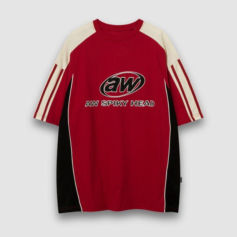 Style Core Aesthetics, New Style Trends Patchwork Racing Cotton Tee