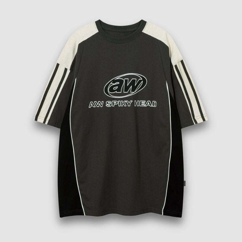 Style Core Aesthetics, New Style Trends Patchwork Racing Cotton Tee Style Core Aesthetics, New Style Trends Patchwork Racing Cotton Tee