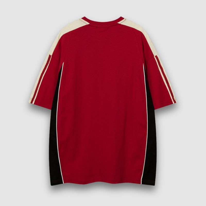 Style Core Aesthetics, New Style Trends Patchwork Racing Cotton Tee Style Core Aesthetics, New Style Trends Patchwork Racing Cotton Tee