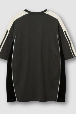 Style Core Aesthetics, New Style Trends Patchwork Racing Cotton Tee