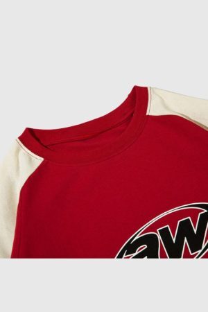 Style Core Aesthetics, New Style Trends Patchwork Racing Cotton Tee