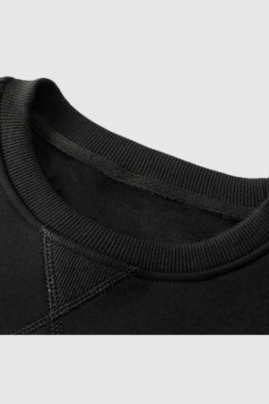 Style Core Aesthetics, New Style Trends Patchwork Sleeve Sweatshirt