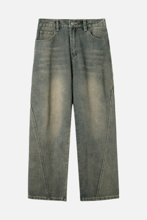 Style Core Aesthetics, New Style Trends Patchwork Washed Jeans