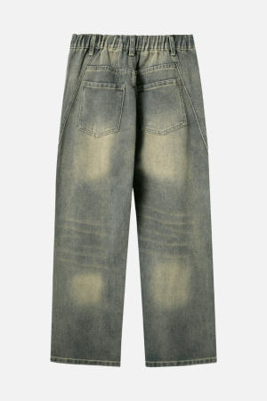 Style Core Aesthetics, New Style Trends Patchwork Washed Jeans