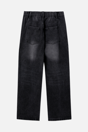 Style Core Aesthetics, New Style Trends Patchwork Washed Jeans