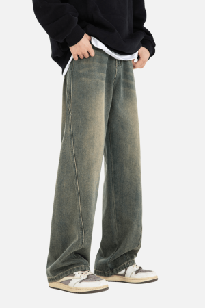 Style Core Aesthetics, New Style Trends Patchwork Washed Jeans