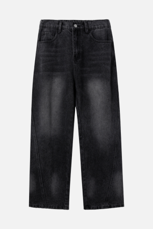 Style Core Aesthetics, New Style Trends Patchwork Washed Jeans