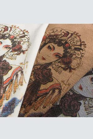 Style Core Aesthetics, New Style Trends Peking Opera Sweater