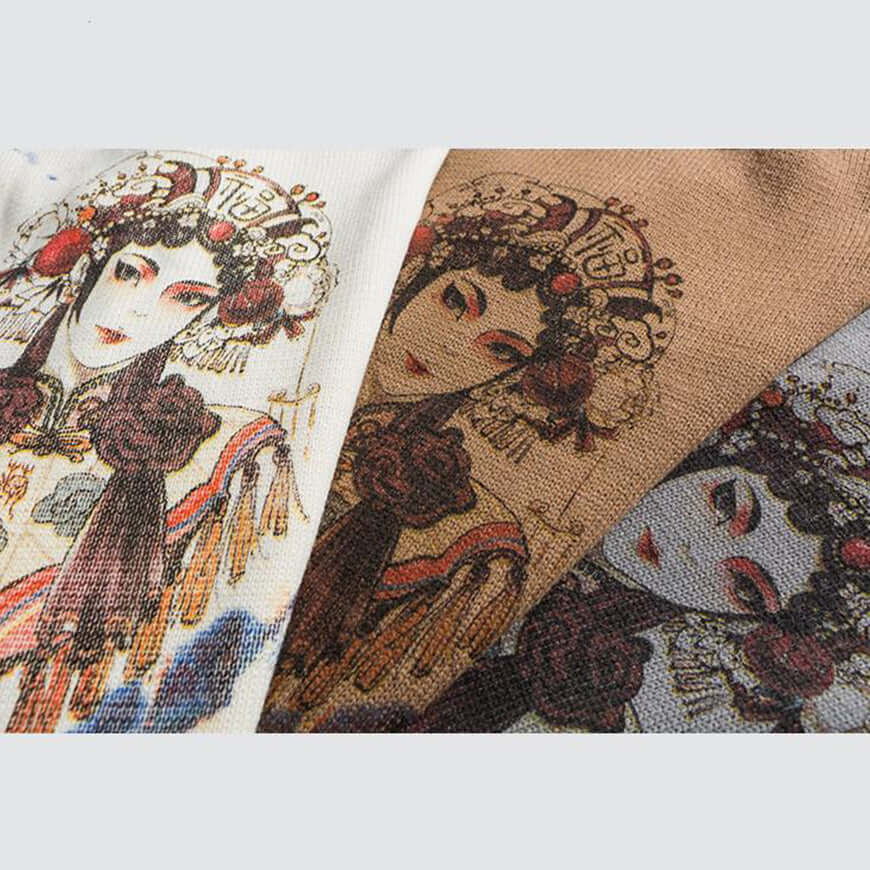 Style Core Aesthetics, New Style Trends Peking Opera Sweater Style Core Aesthetics, New Style Trends Peking Opera Sweater