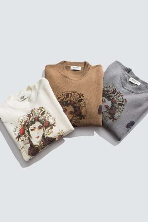 Style Core Aesthetics, New Style Trends Peking Opera Sweater