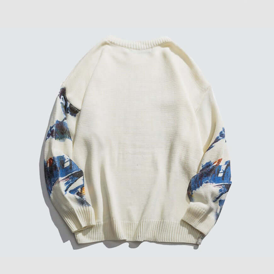 Style Core Aesthetics, New Style Trends Peking Opera Sweater Style Core Aesthetics, New Style Trends Peking Opera Sweater